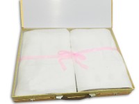 TWLP011  Self-made towel box  order fashion towel box  two bath towel package  self-order towel box  towel box manufacturer side view